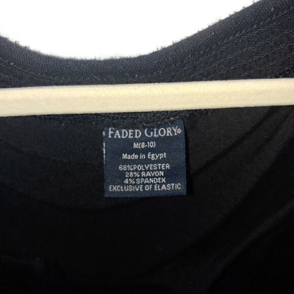 Faded Glory VINTAGE Women's Size M (8-10) Black Boho Tunic Top - Picture 3 of 3